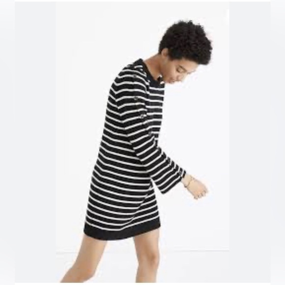 Madewell Dresses & Skirts - Madewell Wool Stripe Mini Dress